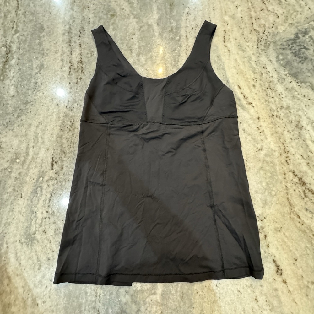 Lululemon Women's 12 Large Stretch Black Tank Athletic Workout Top Activewear